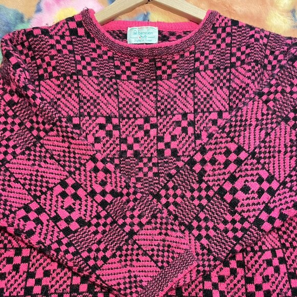 Vintage 80s Benetton Sweater – Made in Italy 🇮🇹 - Picture 3 of 7